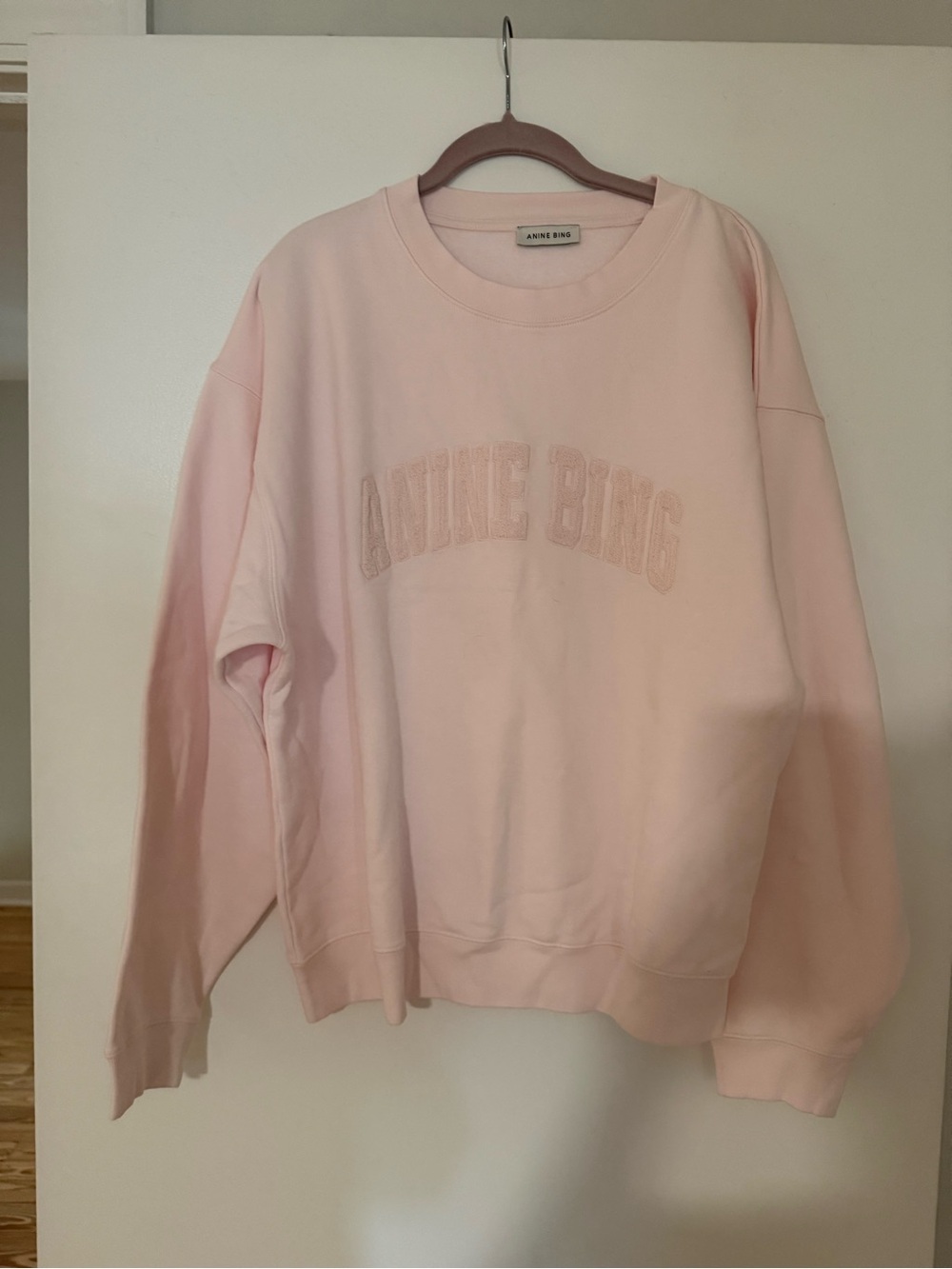 ANINE BING Women's Pink Pullover Sweatshirt